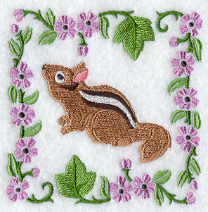 Woodland Animal Square - Chipmunk