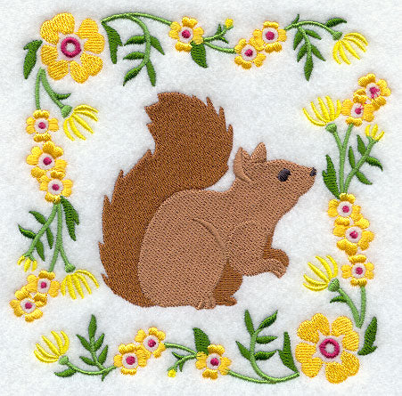 Woodland Animal Square - Squirrel