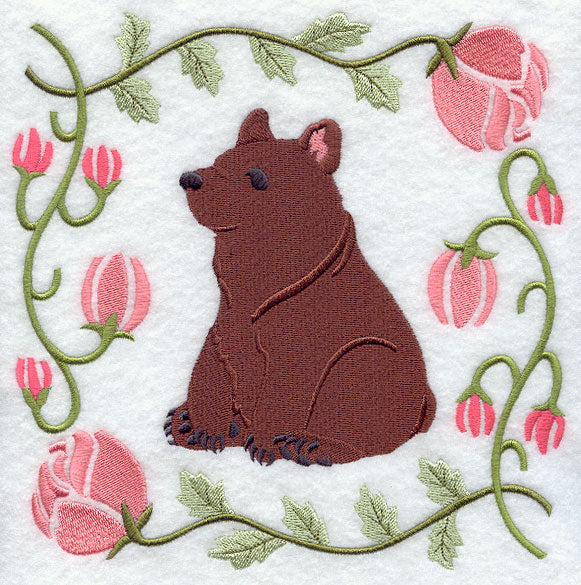 Woodland Animal Square - Bear Cub