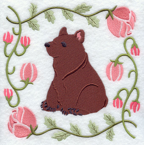 Woodland Animal Square - Bear Cub