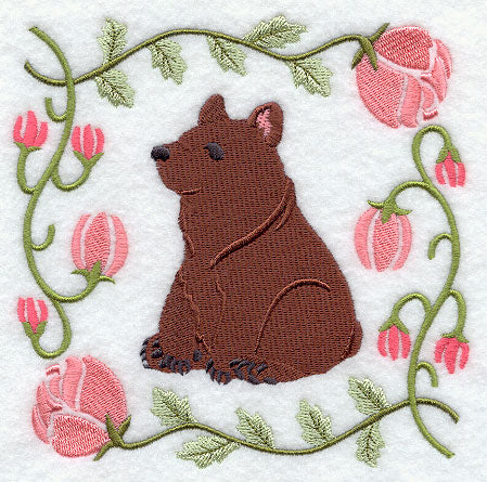 Woodland Animal Square - Bear Cub