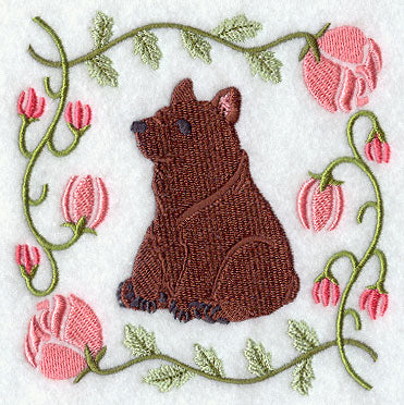 Woodland Animal Square - Bear Cub