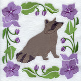Woodland Animal Square - Raccoon