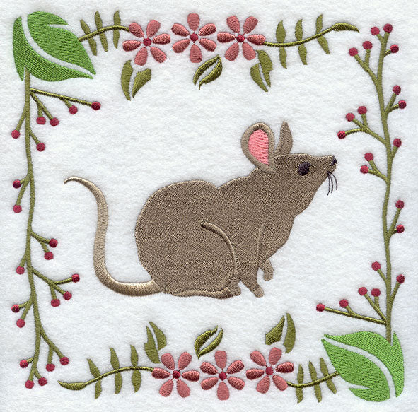 Woodland Animal Square - Mouse