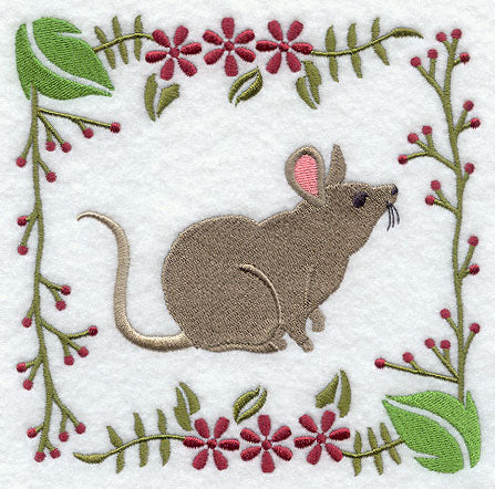 Woodland Animal Square - Mouse