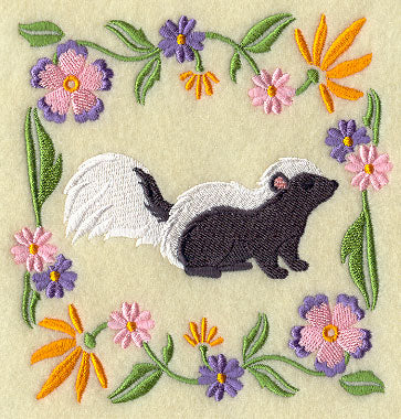 Woodland Animal Square - Skunk
