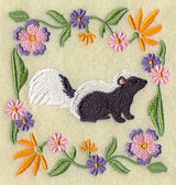 Woodland Animal Square - Skunk
