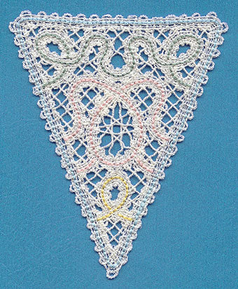 Spring Swirls Bunting (Battenburg Lace)