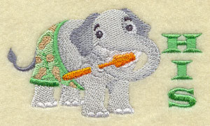 Elephant Brushing Teeth - His