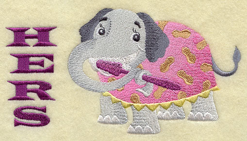 Elephant Brushing Teeth - Hers