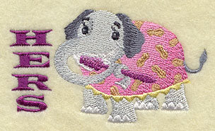 Elephant Brushing Teeth - Hers