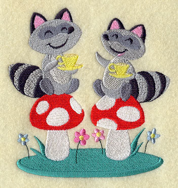 Woodland Tea Party - Raccoons