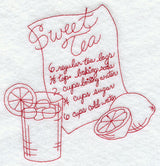 Sweet Tea (Redwork)