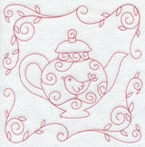 Teapot 2 (Redwork)
