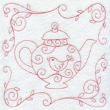 Teapot 2 (Redwork)