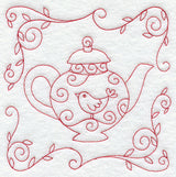 Teapot 2 (Redwork)