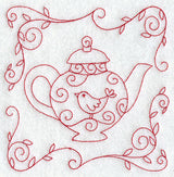 Teapot 2 (Redwork)