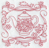 Teapot 3 (Redwork)