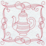 Teapot 5 (Redwork)