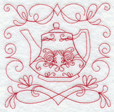 Teapot 7 (Redwork)