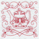 Teapot 7 (Redwork)