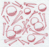 Tee Time Medley (Redwork)
