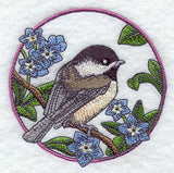 Chickadee and Forget-Me-Not Circle