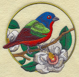 Painted Bunting and Magnolia Circle