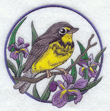 Canada Warbler and Iris Circle