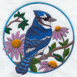Blue Jay and Purple Coneflower Circle