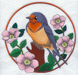 Barn Swallow and Wild Rose Circle