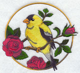Goldfinch and Rose Circle