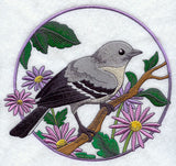 Mockingbird and Purple Aster Circle