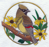 Cedar Waxwing and Black-eyed Susan Circle
