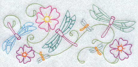 Fluttering Dragonfly Border