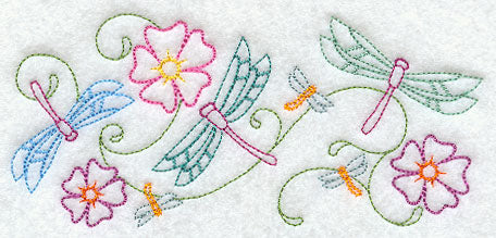 Fluttering Dragonfly Border