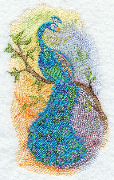 Peacock in Watercolor