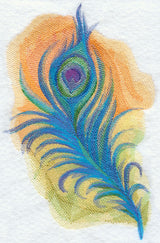 Peacock Feather in Watercolor