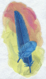 Hyacinth Macaw Feathers in Watercolor