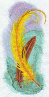 Bird of Paradise Feathers in Watercolor