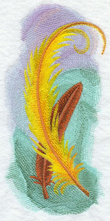 Bird of Paradise Feathers in Watercolor