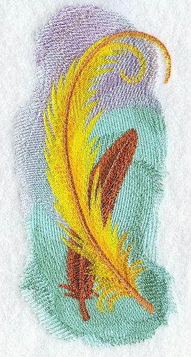 Bird of Paradise Feathers in Watercolor