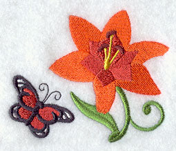 Lily and Monarch Butterfly Accessory
