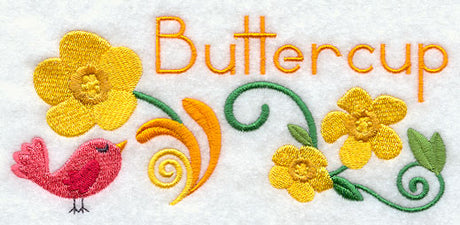Buttercup and Bird Border