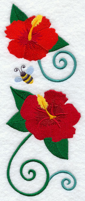 Hibiscus and Bumblebee Spray