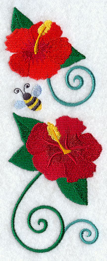 Hibiscus and Bumblebee Spray