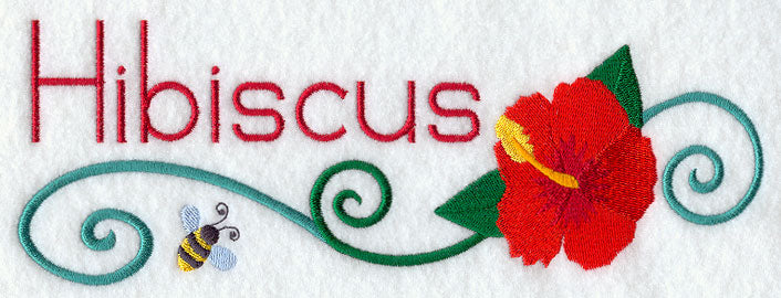 Hibiscus and Bumblebee Border