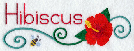 Hibiscus and Bumblebee Border