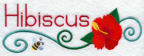 Hibiscus and Bumblebee Border