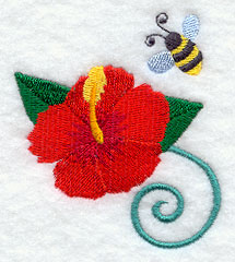 Hibiscus and Bumblebee Accessory